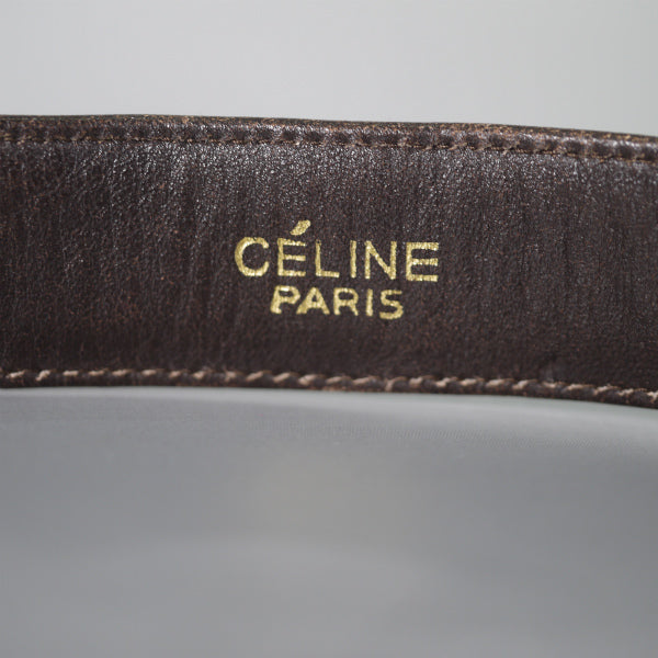 OLD CELINE 馬車柄ジャガード ウエストベルト（茶）