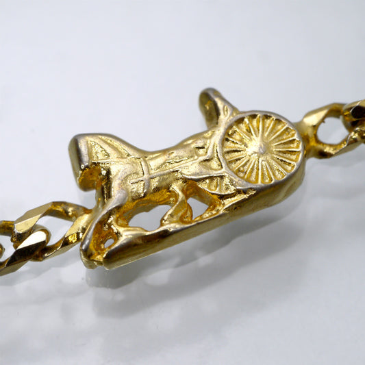 CELINE トリプル馬車ブレスレット（ゴールド）