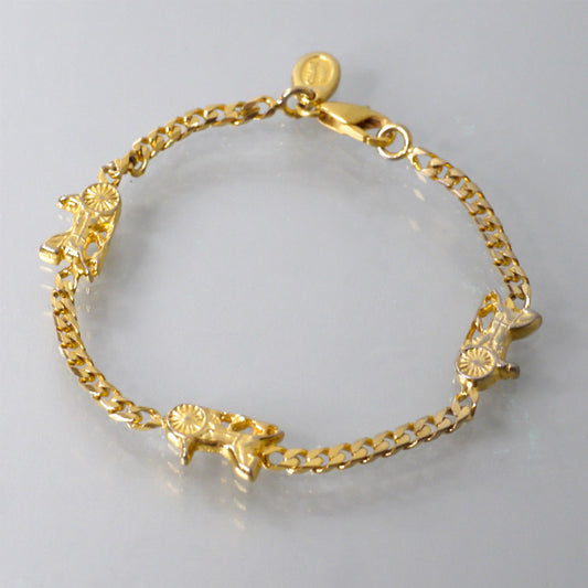 CELINE トリプル馬車ブレスレット（ゴールド）