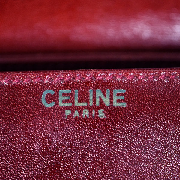 OLD CELINE 馬車金具2WAYショルダーバッグ（ボルドー/総革）