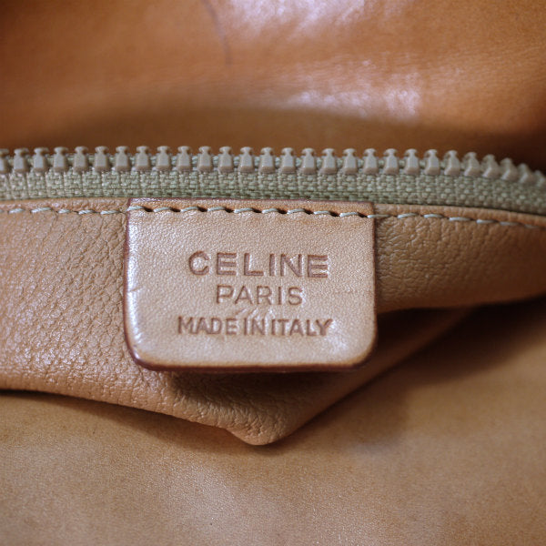 OLD CELINE マカダム柄マンテルチェーン バケツショルダー（濃茶）