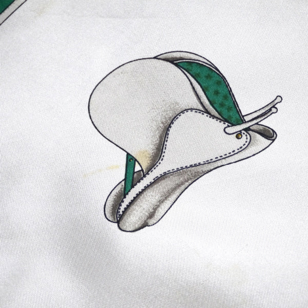 OLD CELINE　 乗馬 大判シルクスカーフ（赤系）