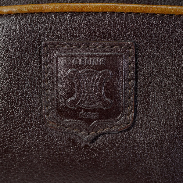 OLD CELINE　マカダムロゴ総革斜めがけショルダー（濃茶）