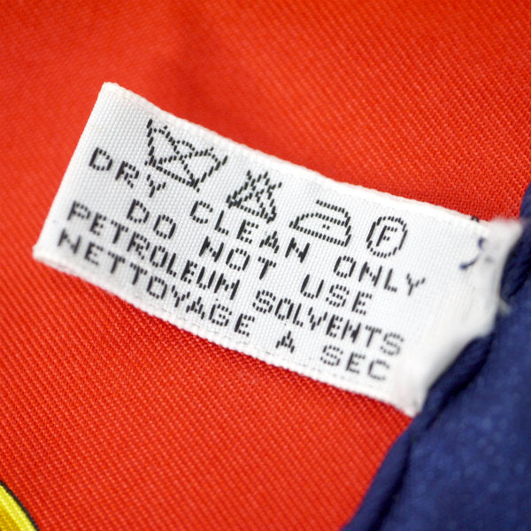 OLD CELINE　ベルト柄 大判シルクスカーフ（紺/赤系）