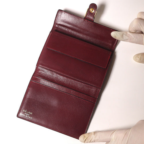 OLD CELINE　ジャガード財布（赤・馬車柄）