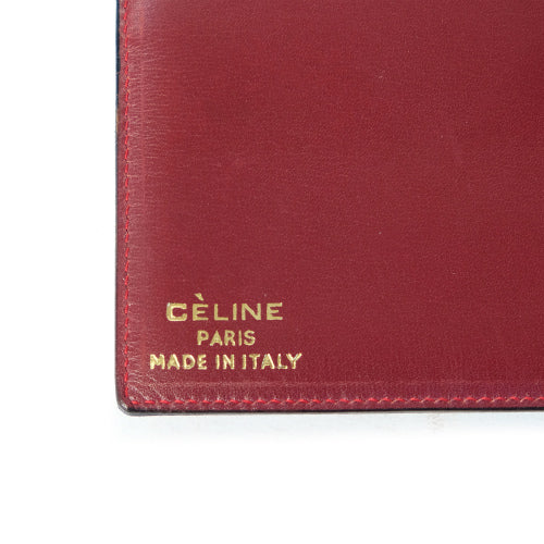 OLD CELINE　ジャガード財布（赤・馬車柄）
