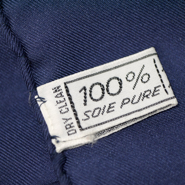 OLD CELINE　ジュエリー柄 大判シルクスカーフ（紺系）