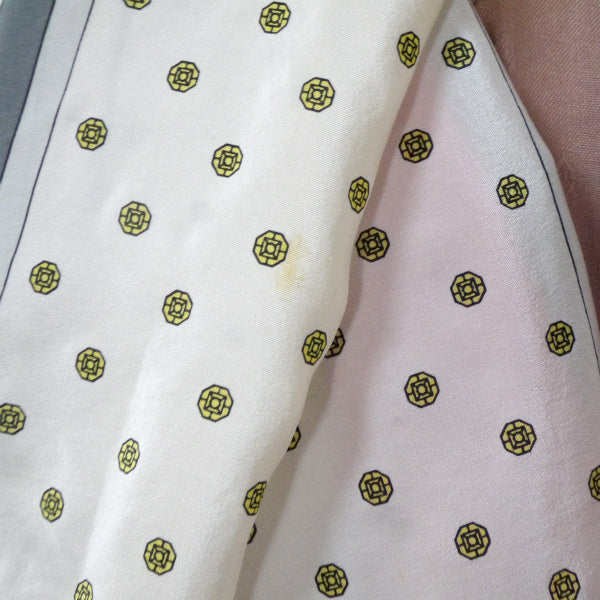 OLD CELINE　ドットベルト柄シルクロングスカーフ（赤系）