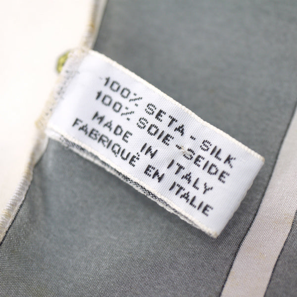 OLD CELINE　ドットベルト柄シルクロングスカーフ（赤系）