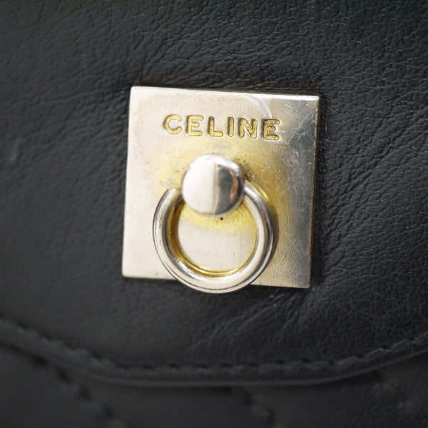 OLD CELINE 斜めステッチレザー長財布（黒）