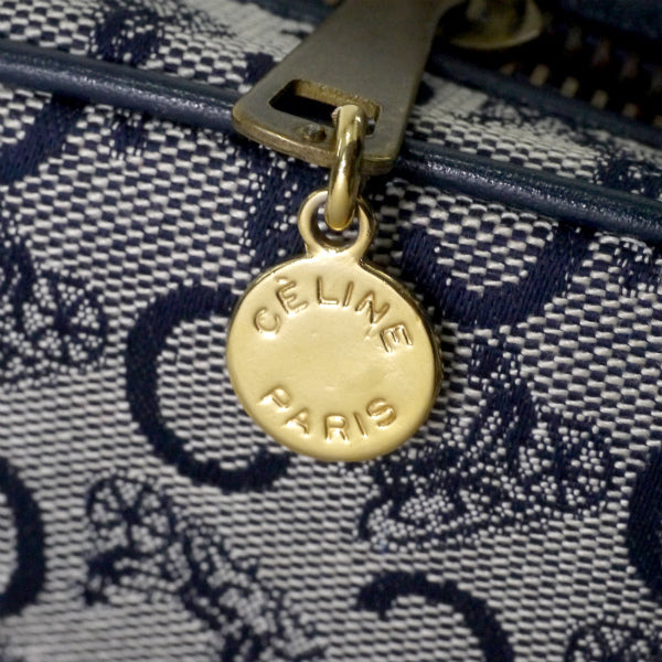 OLD CELINE 馬車柄ジャガード ラウンドショルダー（紺）