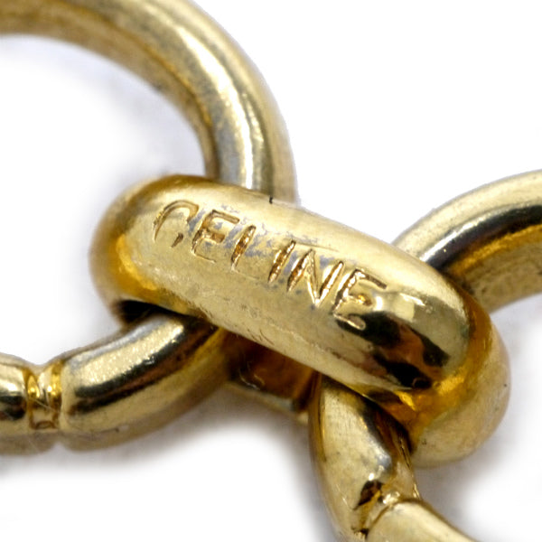 OLD CELINE クリップモチーフレザーウエスト細ベルト（濃茶）