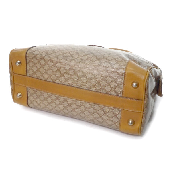 OLD CELINE　マカダム柄スクエアボストンバッグ（ベージュ）