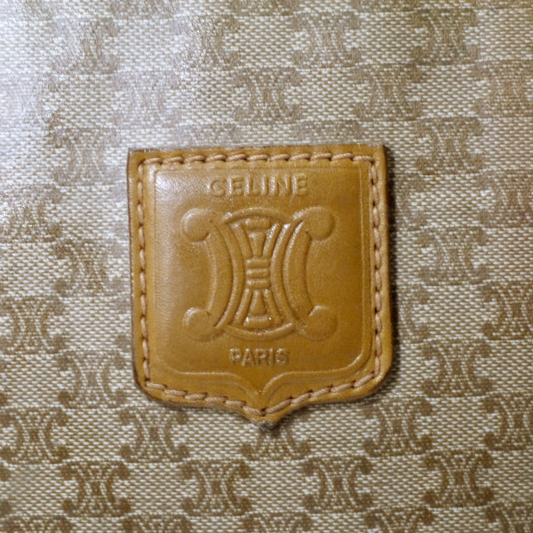 OLD CELINE　マカダム柄スクエアボストンバッグ（ベージュ）