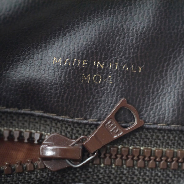 OLD CELINE　マカダム柄スクエアボストンバッグ（ベージュ）