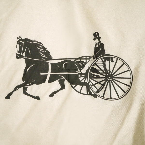 OLD CELINE　馬車×ビット柄 大判スカーフ（茶系）