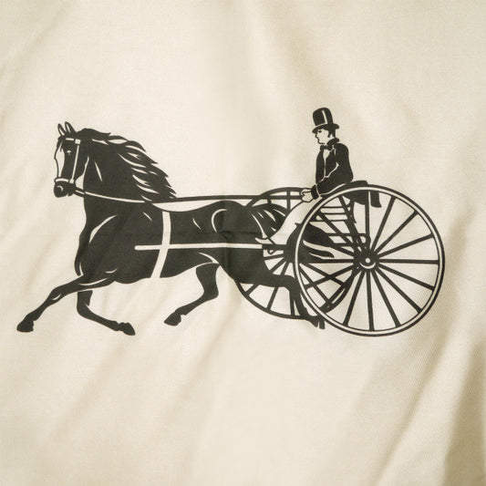 OLD CELINE　馬車×ビット柄 大判スカーフ（茶系）