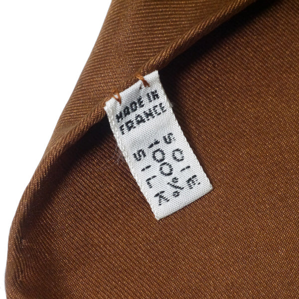 OLD CELINE　馬車×ビット柄 大判スカーフ（茶系）