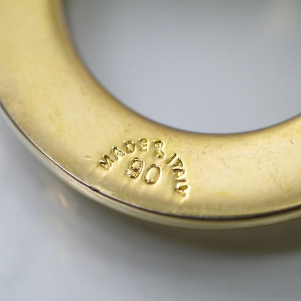 CELINE マンテル留め具大ぶり渦巻きブレスレット（ゴールド）