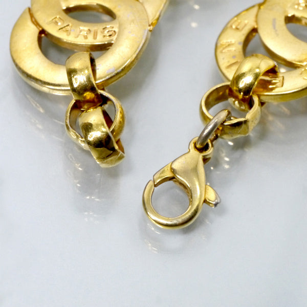 CELINE サークルロゴリング ブレスレット（ゴールド）