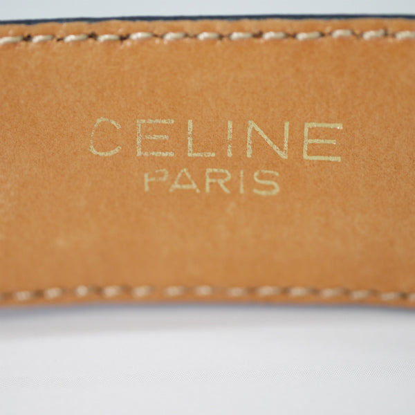 OLD CELINE　高級クロコダイルベルト（茶）