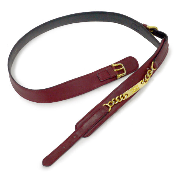 OLD CELINE　チェーンデザイン マカダムベルト（ボルドー）