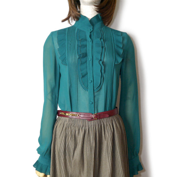 OLD CELINE　チェーンデザイン マカダムベルト（ボルドー）