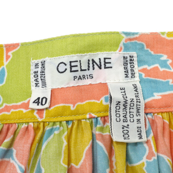 OLD CELINE　マーブリング コットンフレアスカート（パステル）