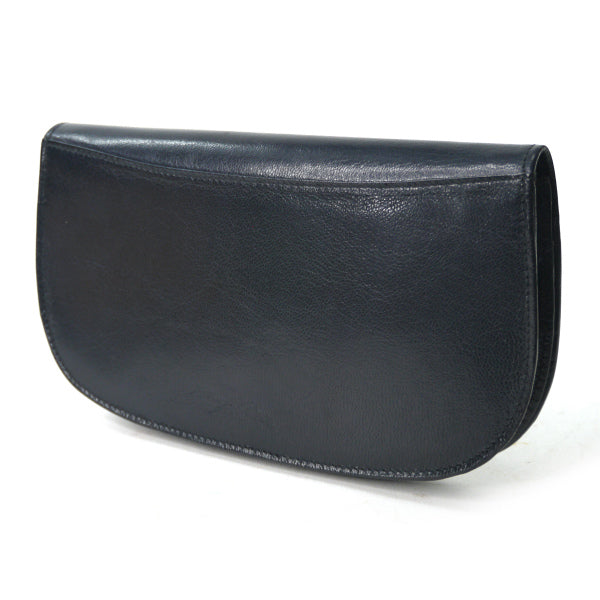 OLD CELINE　馬車金具クラッチウォレット（黒/総革）