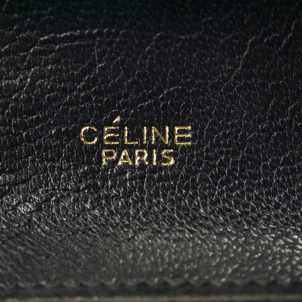 OLD CELINE　馬車金具クラッチウォレット（黒/総革）