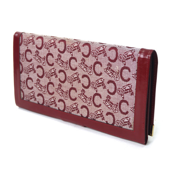 OLD CELINE　馬車柄クラッチウォレット（赤/ジャガード）