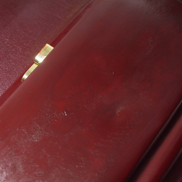 OLD CELINE　馬車柄クラッチウォレット（赤/ジャガード）