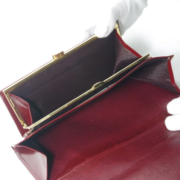 OLD CELINE　馬車柄クラッチウォレット（赤/ジャガード）