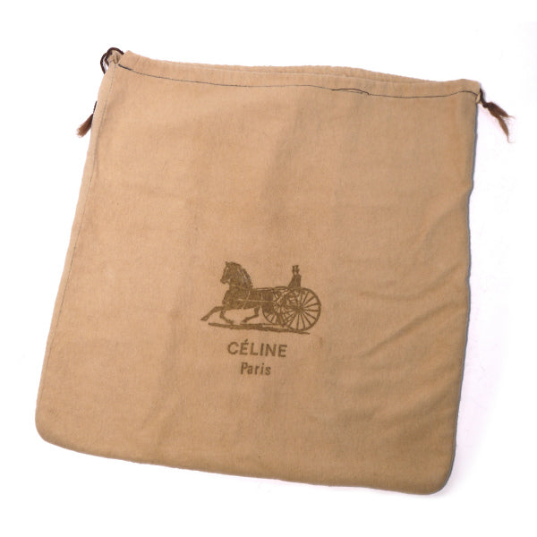 Old Celine 馬車金具ショルダー（茶・総皮）