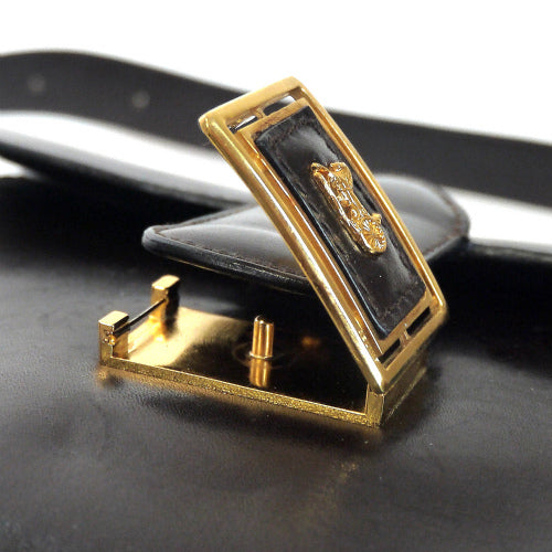 Old Celine 馬車金具ショルダー（茶・総皮・鏡付）