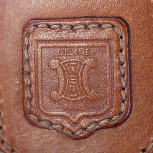 Old Celine マカダム柄 ポシェット（キャメル）