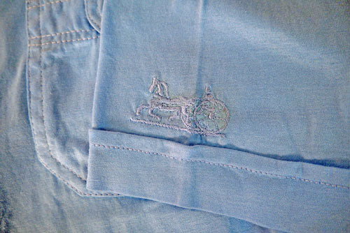 OLD CELINE　半シャツ（水色）