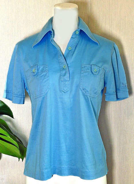 OLD CELINE　半シャツ（水色）