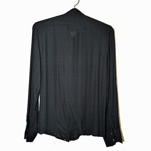 OLD CELINE　シースルー黒ブラウス（シルク）