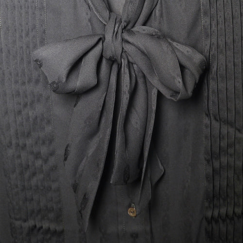 OLD CELINE　シースルー黒ブラウス（シルク）