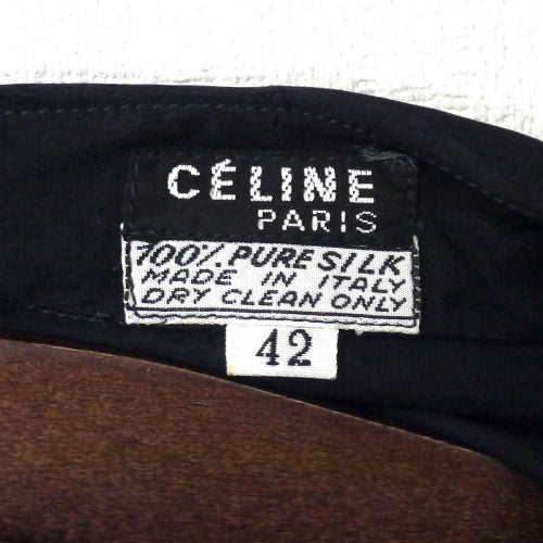OLD CELINE　シースルー黒ブラウス（シルク）