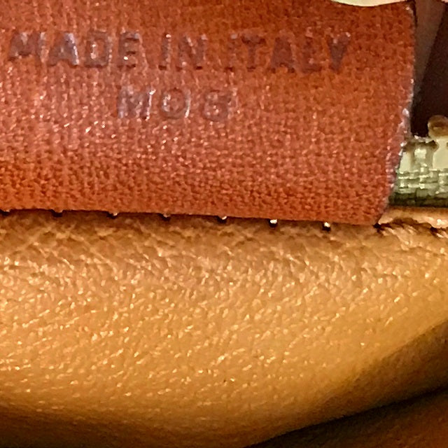 Old Celine マカダム柄斜めがけミニポシェット（ベージュ）