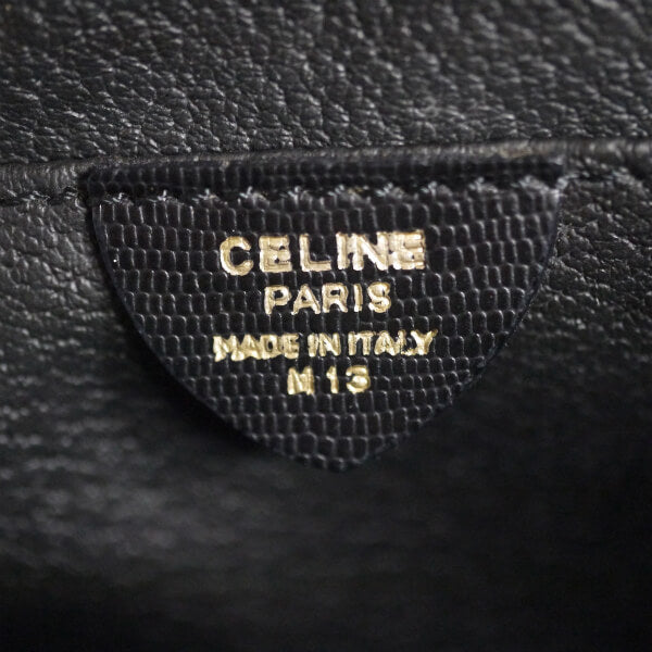 OLD CELINE　サークルロゴ金具レザーショルダー（黒）