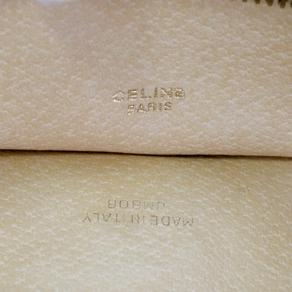 OLD CELINE　型押しレザー クラッチバッグ（キャメル）