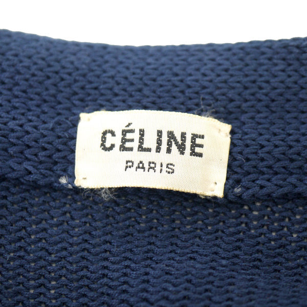 OLD CELINE　Vネックファスナー春カーディガン（紺）