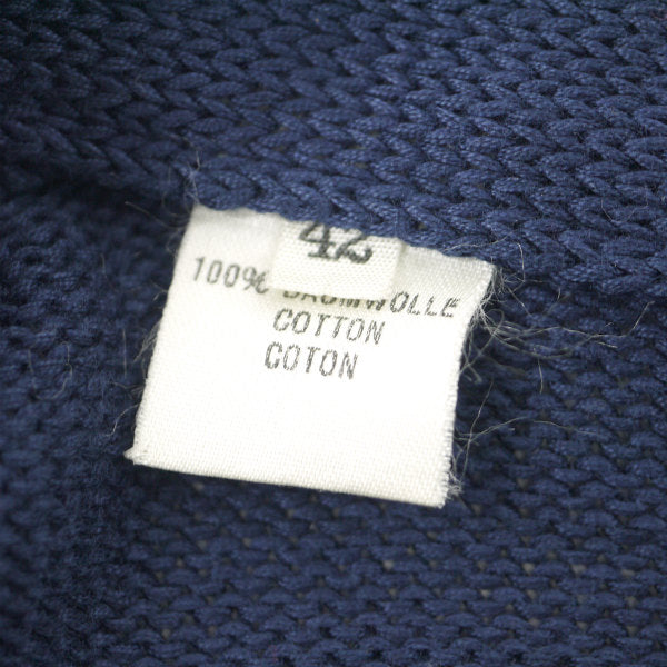 OLD CELINE　Vネックファスナー春カーディガン（紺）