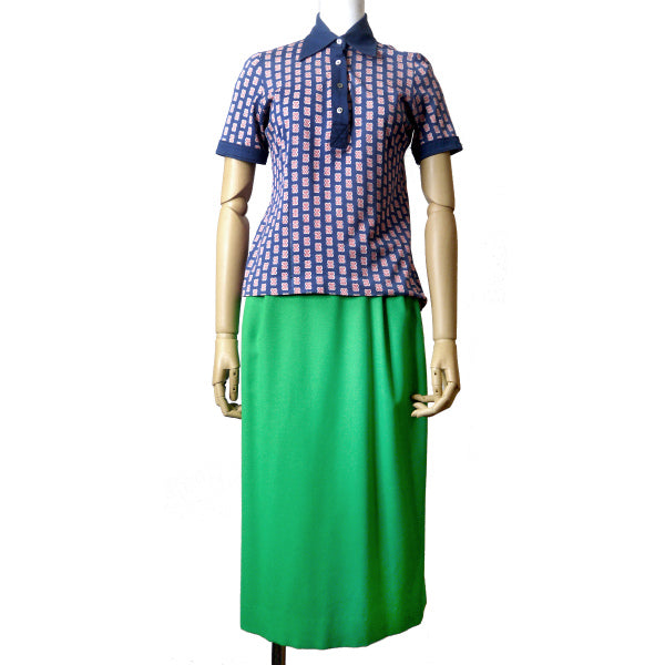 OLD CELINE　ロングストレートスカート（エメラルド）