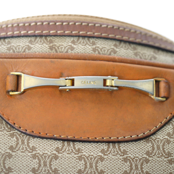 OLD CELINE マカダム柄スクエアミニショルダー（ベージュ）