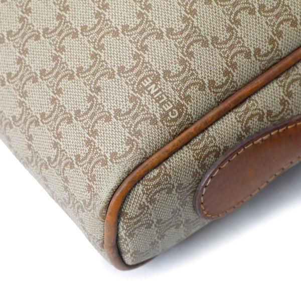 OLD CELINE マカダム柄スクエアミニショルダー（ベージュ）