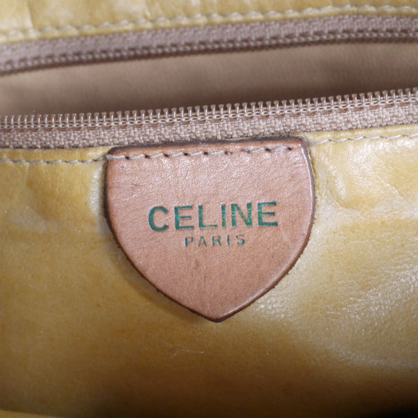 OLD CELINE マカダム柄スクエアミニショルダー（ベージュ）